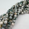 6mm matte tree agate, natural agate tree agate beads, approx 66 beads per strand, jewelry making, gemstone beads, round, matte beads,